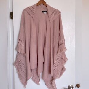 Elegant Pink Women's Poncho
